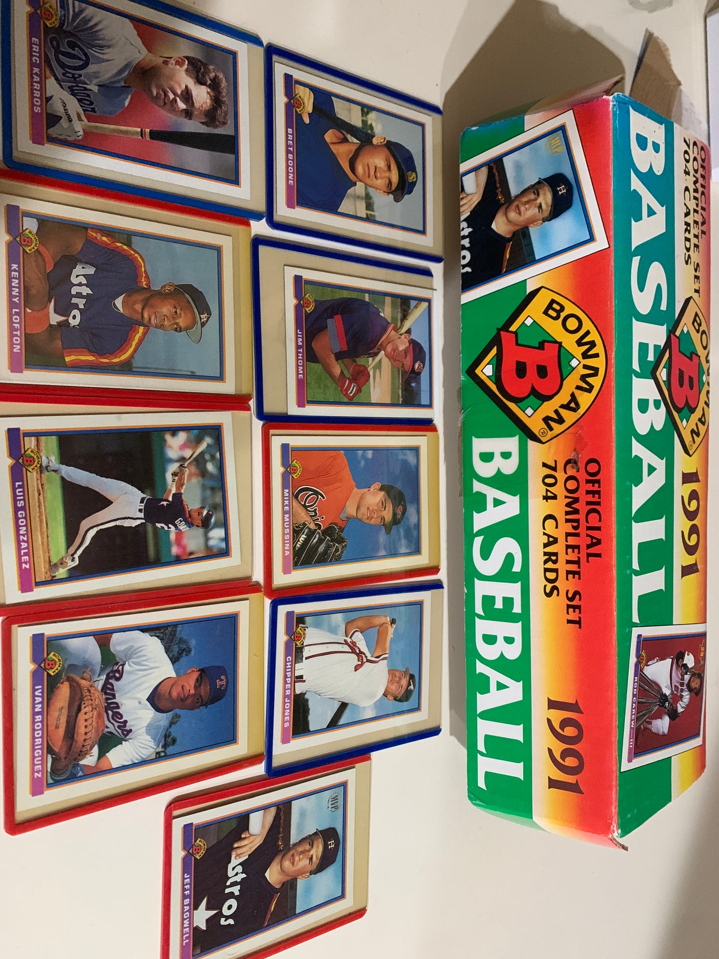 Bowman 1991 Baseball Card Set Thome,Ivan,Chipper,Mussina Rookies