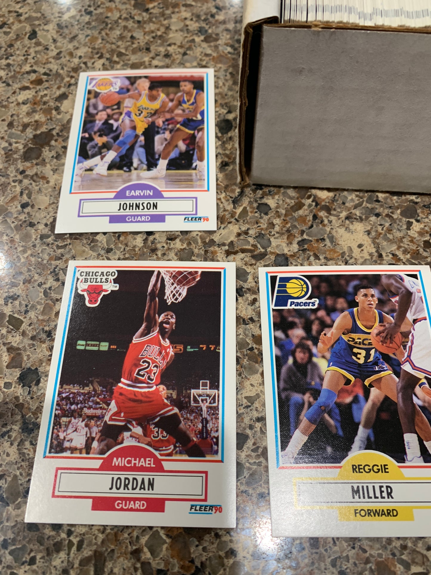 1990-91 Fleer Complete Basketball Set (1-198 cards) Jordan, Magic