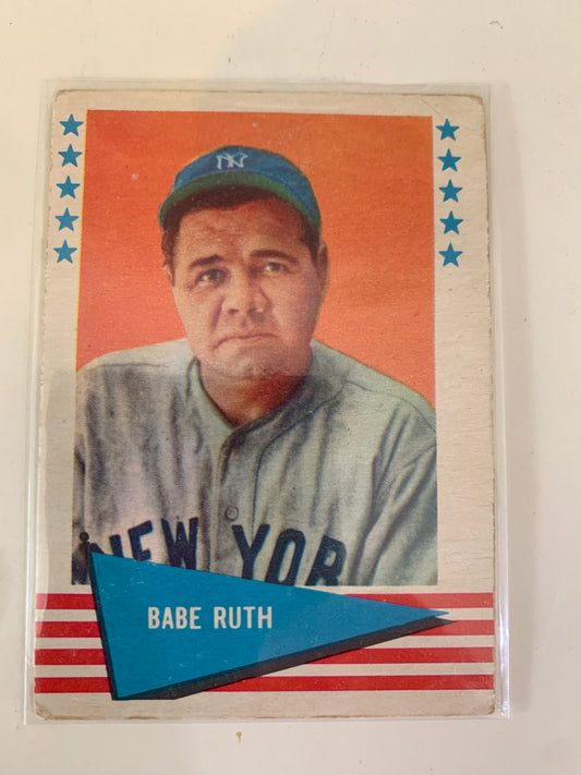 1961 Fleer Baseball Vintage Babe Ruth #75 100% Authentic