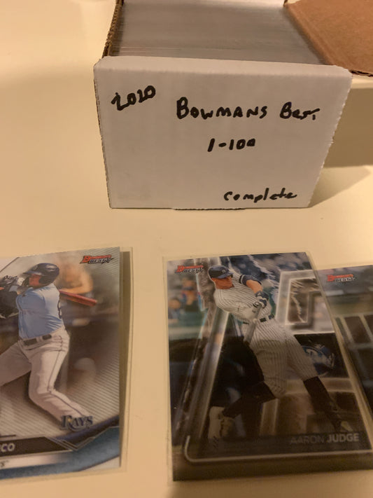 2020 Bowmans Best Complete Set Luis Roberts, Bo Bichette Rookies